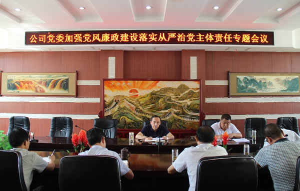 隴運(yùn)集團(tuán)公司黨委召開加強(qiáng)黨風(fēng)廉政建設(shè)，全面從嚴(yán)治黨落實(shí)主體責(zé)任專題會(huì)議