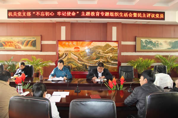 隴運(yùn)集團(tuán)公司機(jī)關(guān)黨支部召開(kāi)“不忘初心、牢記使命”主題教育專(zhuān)題組織生活會(huì)和民主評(píng)議黨員會(huì)